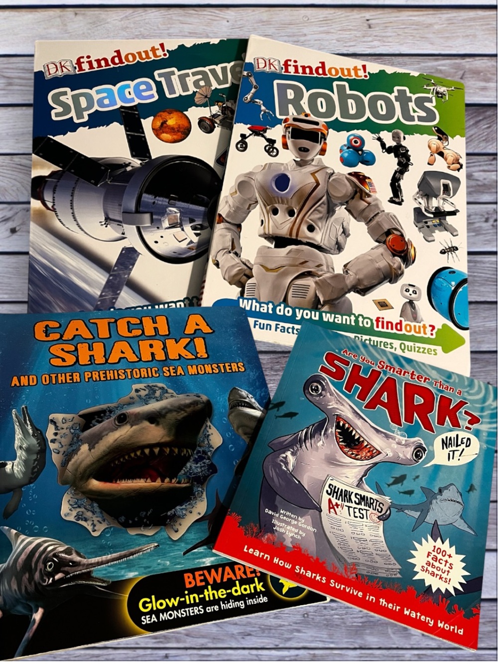 Space Travel, Robots and Sharks book bundle